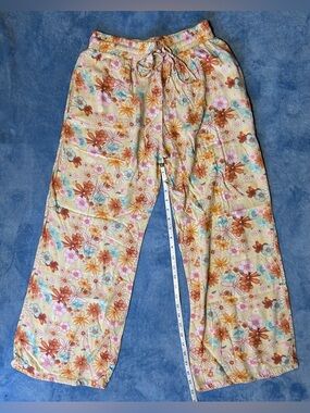 Lotus and Luna Wide Leg Floral Lounge Pants